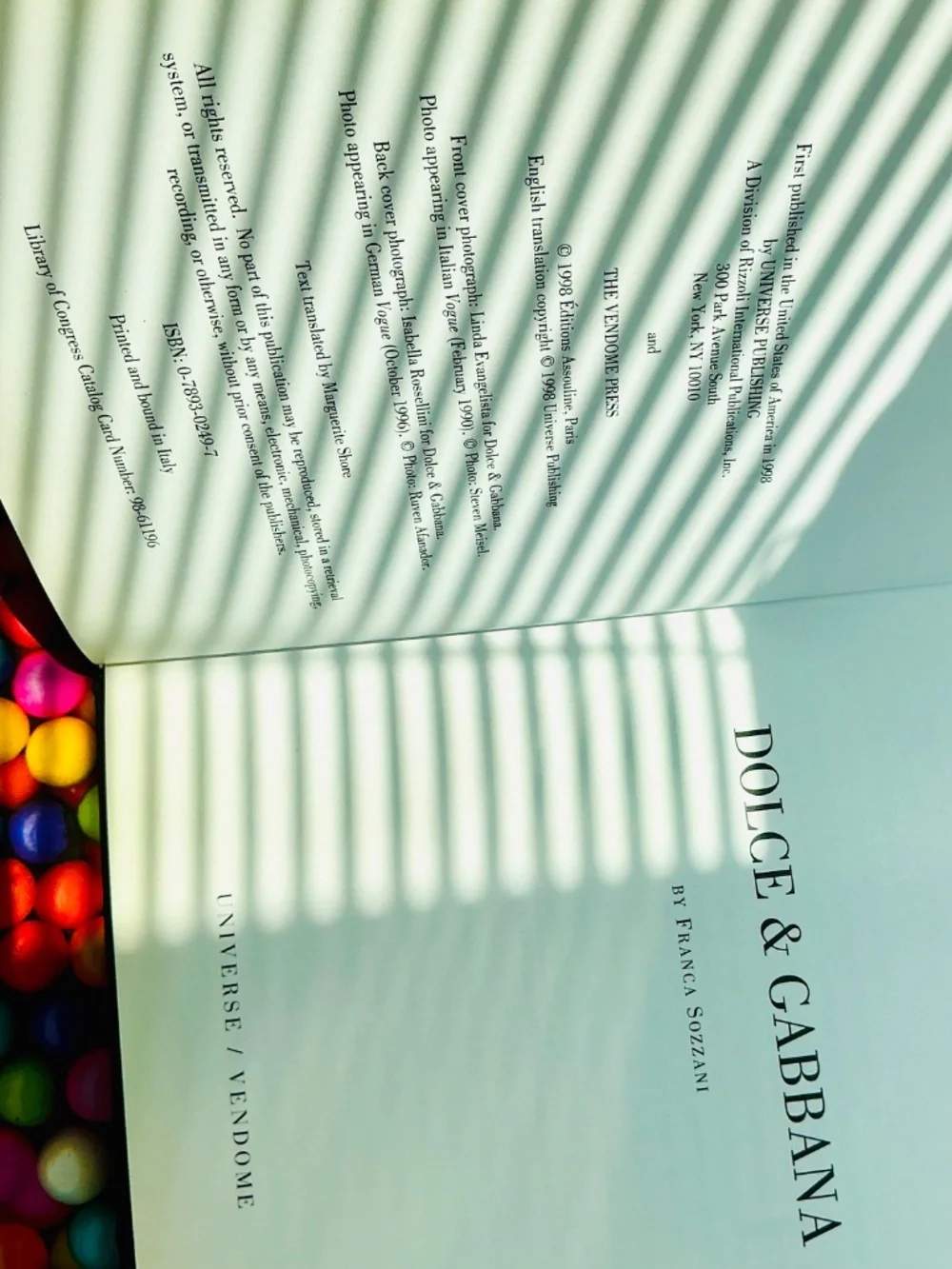 Rare First Edition Collectible Dolce & Gabbana Coffee Table Book